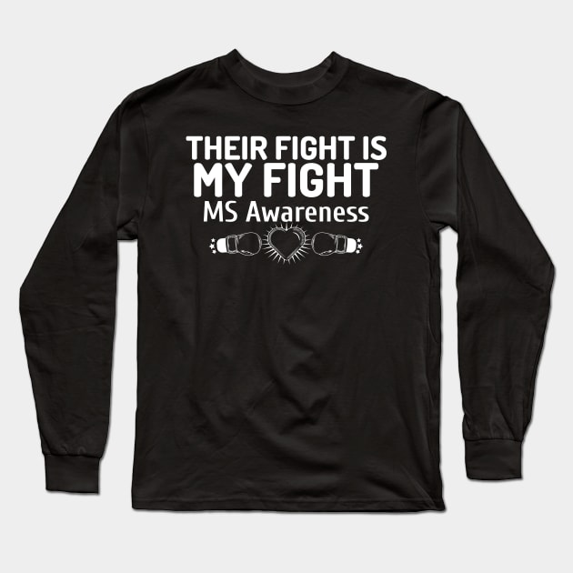 MS Awareness Long Sleeve T-Shirt by victoria@teepublic.com